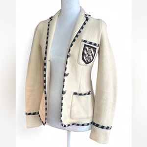 Rare Ralph Lauren Rugby cream blazer